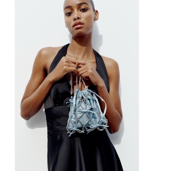 Zara mini bucket bag with bows - Picture 4 of 9